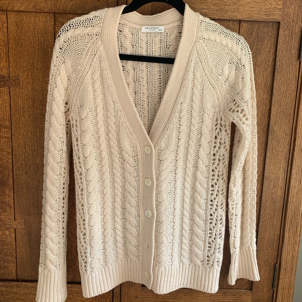 Equipment open Knit Cardigan - XS